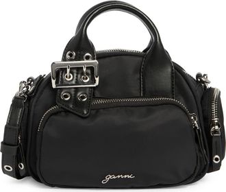 Ganni Small Bucky Polochon Crossbody Bag in Black at Nordstrom