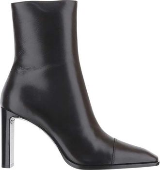 Saint Laurent Black Zipper Boots