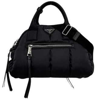 Prada Pre-owned Vintage Nylon Handbag - Dames - Vintage Handtas - Zwart - ONE Size - Nylon - Vintage