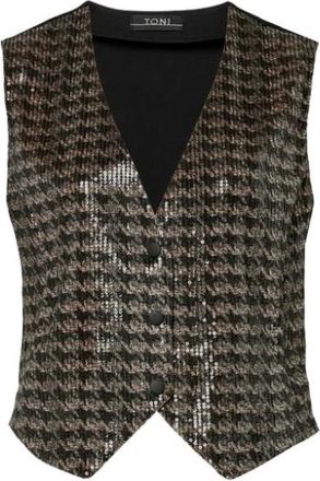 Toni Josy Vest - Dames - Jassen - Zwart - Maat: 2XL