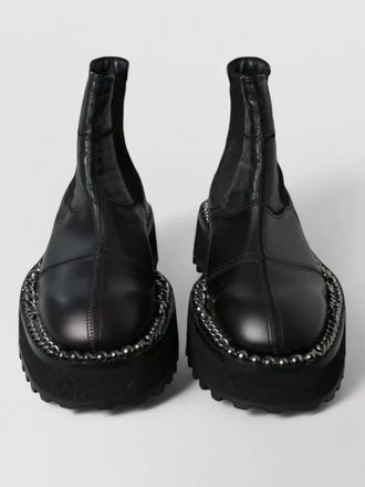 Dolce & Gabbana leather slip-on chelsea boots