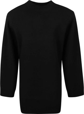 Iro Legacy Gebreide Trui Jurk - Dames - Kleedjes - Zwart - S - Wol - Kleedjes