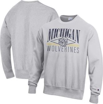 Champion Mens Champion Gray Michigan Wolverines Reverse Weave Fleece Sweatshirt at Nordstrom, Size Xx-Large