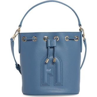 Furla Clio Mini Drawstring Bucket Bag in Denim at Nordstrom Rack