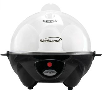 Brentwood Electric 7 Egg Cooker with Auto Shut Off in Black