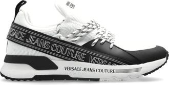 Versace Jeans Couture Schoenen, Heren, Wit, 45 EU, Polyester, Sportieve bodysuits met logo-opdruk
