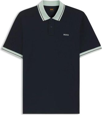 HUGO BOSS Orange Polo - Heren - Polos - Blauw - S - Tops