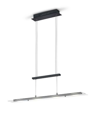 Trio Leuchten Trio Lighting - Milos Sospensione Led 20w 2200lm, 3000k Rettangolare Nera L. 80cm