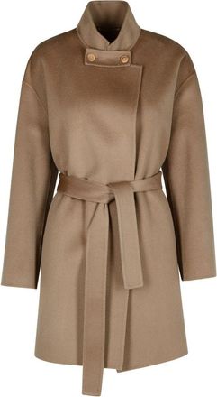 Purotatto Brown Cashmere Blend Coat