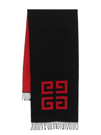 Givenchy outlets scarf red black reversible