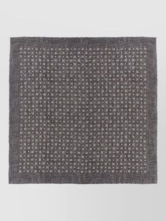 Brunello Cucinelli silk geometric-pattern scarf