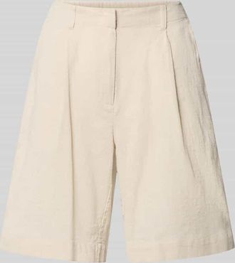 Vero Moda Comfort Fit Shorts aus Baumwoll-Leinen-Mix Modell CAIA in Beige, Gr&ouml;&szlig;e XL