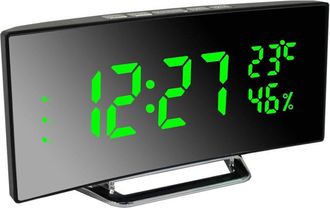 Trade Shop Trade Shop - Reloj De Alarma Digital Con Term&oacute;metro De Fecha Term&oacute;metro De Muestra Term&oacute;metro