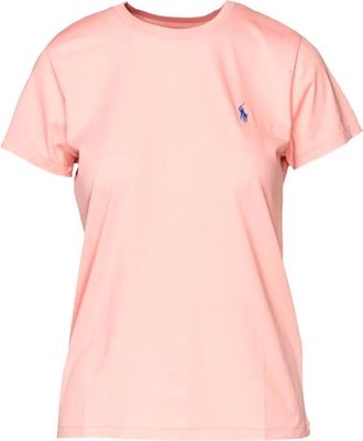 Ralph Lauren Pink Crew Neck Embroidered Logo T-Shirt