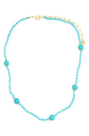 Panacea Turquoise Beaded Strand Necklace at Nordstrom