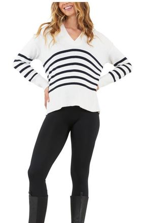 Ripe Hanna Nursing Knit Sweater in White/navy at Nordstrom, Size Xx-Large Au