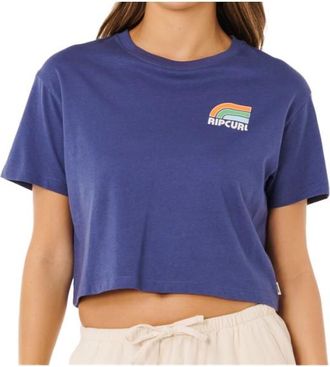 Rip Curl Surf Side Cropped Tee T-Shirt f&uuml;r Damen | blau
