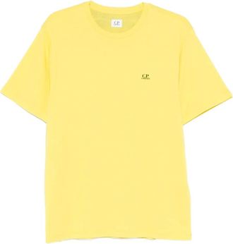 C.P. Company Katoenen T-shirt met logoprint - Geel