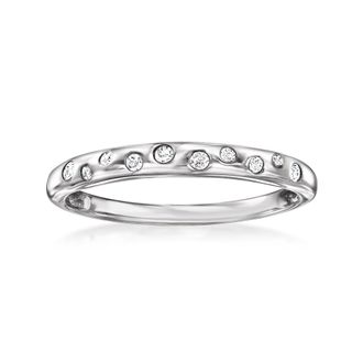 RS Pure by Ross-Simons Diamond Dotted Ring in Sterling Silver