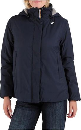 K-Way Giacca Marlette in Twill - - Jackets - Donna - Blu - XL