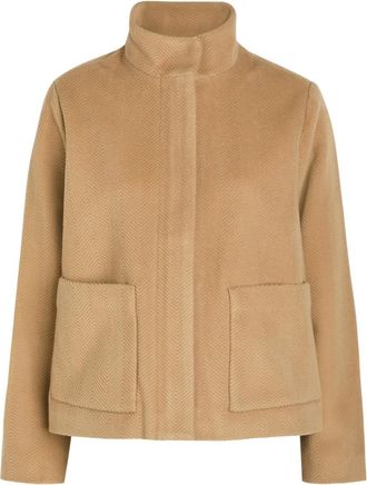 Eileen Fisher Giacca con motivo a spina di pesce - Marrone