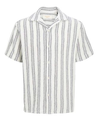 Jack & Jones Jack & Jones Coba Stripe Shirt - White