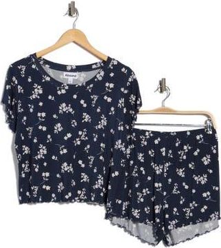 Abound After Hours Short Pajama Set in Navy Gabby Floral at Nordstrom Rack, Size X-Large