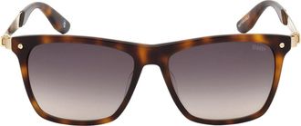 BMW Blonde Havana Omlijsting Getinte Lens Zonnebril