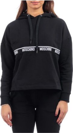 Moschino Dames Ondergoed Sweatshirt - Dames - Hoodies - Zwart - S - Katoen - Hoodies & sweatvesten