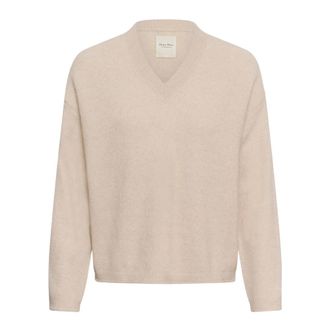 Part Two V-hals gebreid - Dames - V-hals truien - Beige - M - Truien & Vesten