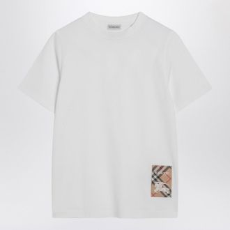 Burberry White Cotton T Shirt