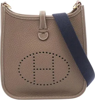 Hermès Borsa a tracolla Evelyne I TPM in pelle Clemence 2025 - Marrone