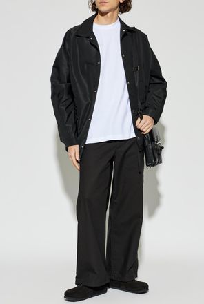 Moschino T-shirt With Embroidered Logo, Mens, White