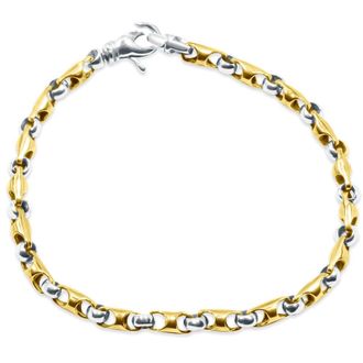 Pompeii3 Mens Link 14k Gold (19gram) or Platinum (32gram) 5mm Bracelet 8