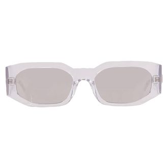 Versace Clear Mirror Silver Irregular Sunglasses VE4489U 148/8V 55