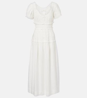 D&ocirc;en Leanne cotton poplin midi dress