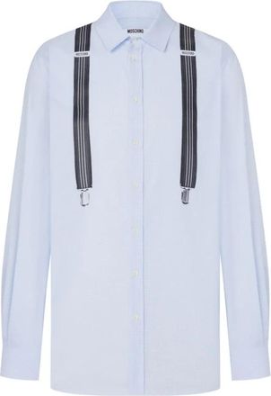Moschino Camicia - Heren - Casual Overhemden - Blauw - L - Overhemden