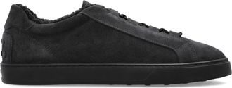 Tod's Suede Sneakers - Heren - Sneakers - Zwart - 41 1/2 EU - Leer - Schoenen