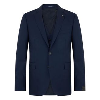 Tagliatore Cappotto monopetto in lana - - Jackets - Uomo - Blu - L