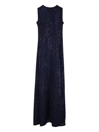 Akris sleeveless maxi dress - Blue