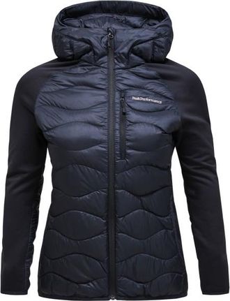 Peak Performance Helium Down Hybrid Hood Daunenjacke für Damen | blau/schwarz
