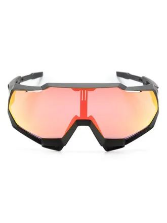 100% Eyewear Speedtrap oversize-frame sunglasses - men - Acetate - One Size - Black