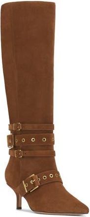 Vince Camuto Tyleen Pointed Toe Knee High Boot in Burnt Sugar Verona at Nordstrom Rack, Size 7 Regular Calf