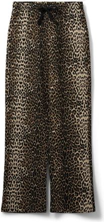 Sofie Schnoor Broeken, Dames, Bruin, S, Katoen, Luipaardprint Trainingsbroeken Gabbisw S251471