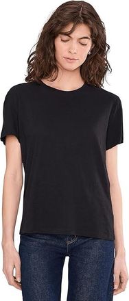 Pact Featherweight Slub Relaxed T-Shirts Womens Clothing Black : XL, Cotton
