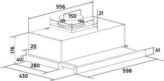 Orbegozo Orbegozo - Campana Telesc&oacute;pica Frontal Acabado Inox 60 Cm Tl 07160 In, 2 Niveles De Potencia, 1 Bombilla Led, Extracci&oacute;n 332,1 M3/h, Clase Energ&eacute;tica 