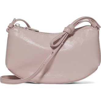 Kate Spade New York loop glazed leather crossbody bag in Morning Beach at Nordstrom