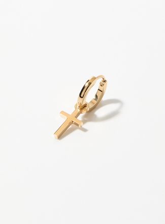 Pilgrim Mens Cross and hoop earring