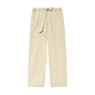 Isabel Marant Bilna Broeken - Dames - Straight fit broeken - Beige - L - Katoen - Broeken