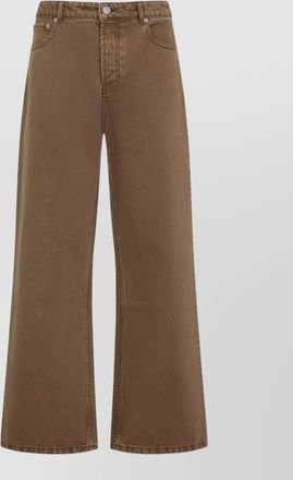 Ami relaxed fit jeans wide leg belt loops